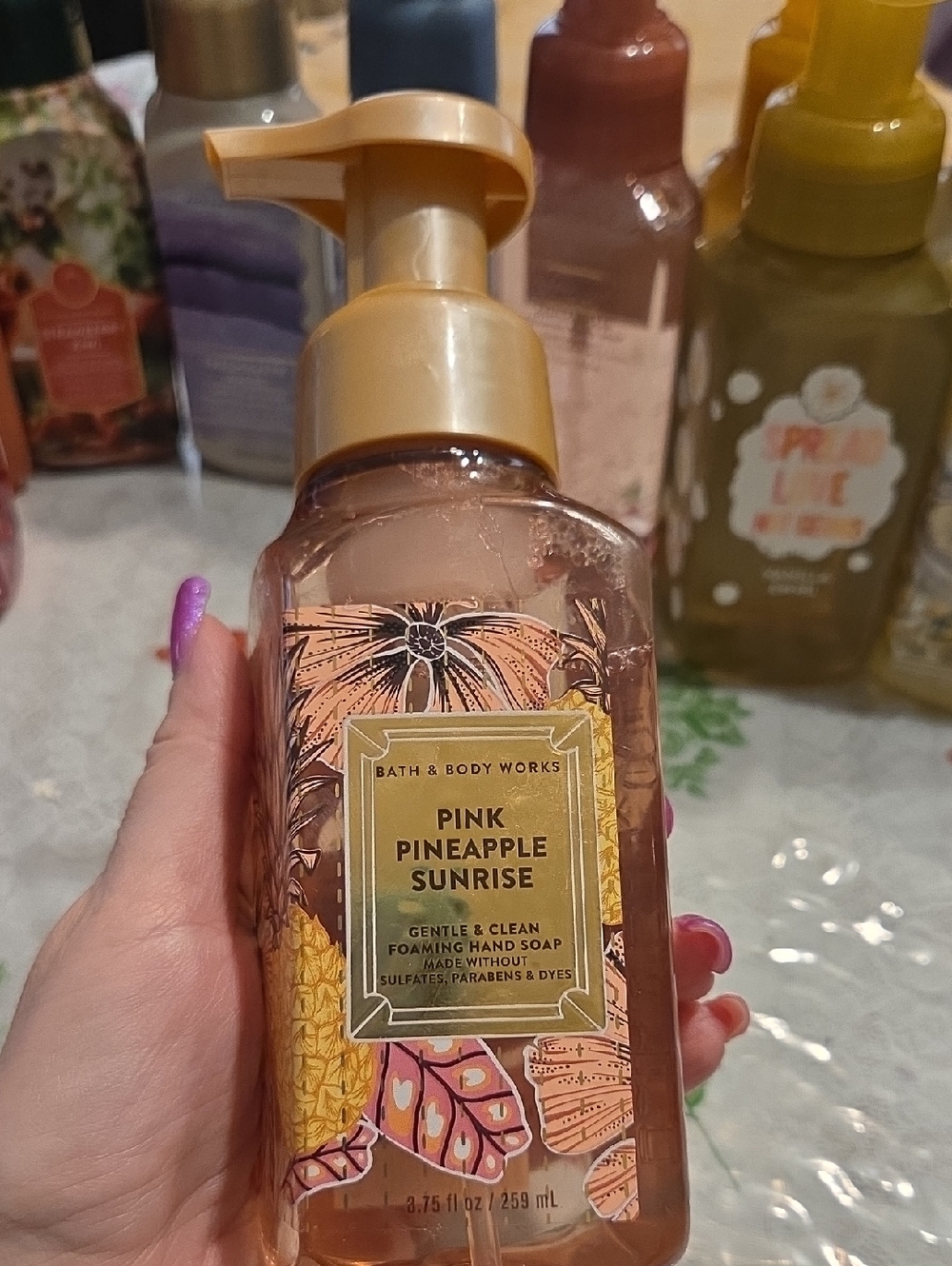 Nwt Bath & Body Works Pink Pineapple Sunrise